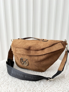 Laura Biaggi torebka nerka maxi ekozamsz camelowa