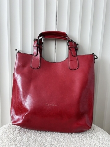 Ines Delaure torebka shopper czerwona