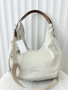 David Jones torebka shopper na ramię beżowa