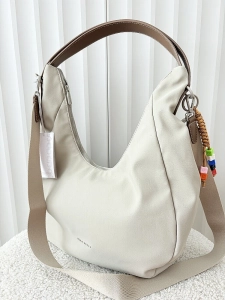 David Jones torebka shopper na ramię beżowa