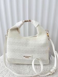 Torebka shopperka ecru plecionka