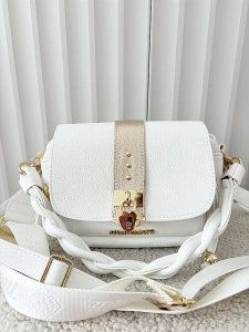 Massimo Contti listonoszka biała z klapką serduszko