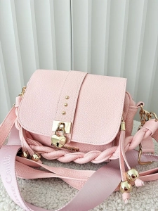 Massimo Contti listonoszka różowa z klapką serduszko