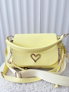 Massimo Contti listonoszka żółta zip z klapką serduszko