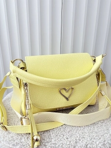 Massimo Contti listonoszka żółta zip z klapką serduszko