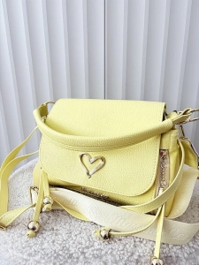 Massimo Contti listonoszka żółta zip z klapką serduszko