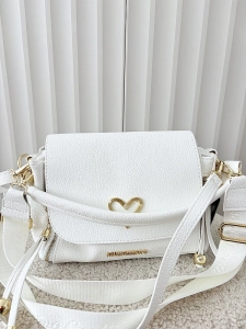 Massimo Contti listonoszka biała zip z klapką serduszko