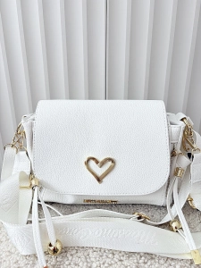 Massimo Contti listonoszka biała zip z klapką serduszko