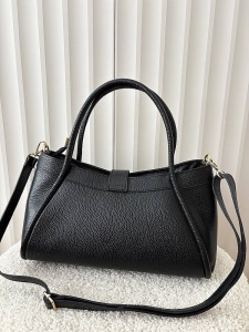 Laura Biaggi torebka shopperka skórzana czarna