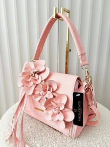 Massimo Contti torebka listonoszka różowa kwiaty zip