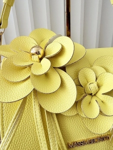 Massimo Contti torebka listonoszka żółta kwiaty zip