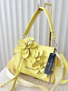 Massimo Contti torebka listonoszka żółta kwiaty zip