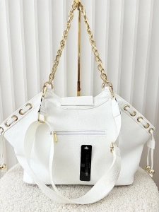 Massimo Contti torba shopper biała serduszko