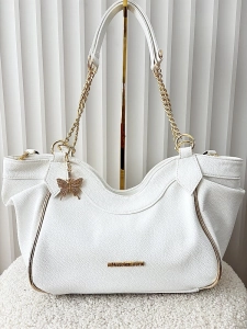 Massimo Contti torba shopper na ramię biała