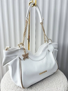 Massimo Contti torba shopper na ramię biała