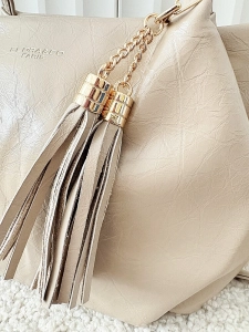 Flora&Co torebka mini shopperka beżowa