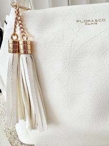 Flora&Co torebka mini shopperka biała