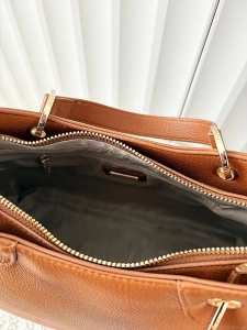 Torebka shopperka camelowa