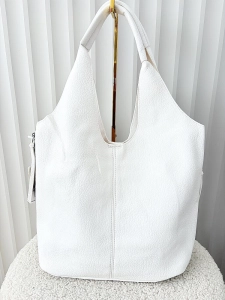 Maxfly torebka shopper na ramię i listonoszka 2w1 biała