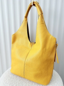 Maxfly torebka shopper na ramię i listonoszka 2w1 żółta