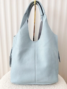 Maxfly torebka shopper na ramię i listonoszka 2w1 jasnoniebieska