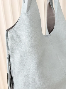 Maxfly torebka shopper na ramię i listonoszka 2w1 jasnoniebieska