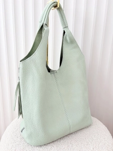 Maxfly torebka shopper na ramię i listonoszka 2w1 zielona