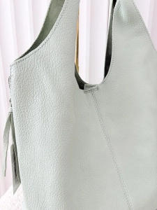 Maxfly torebka shopper na ramię i listonoszka 2w1 zielona