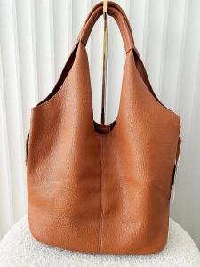 Maxfly torebka shopper na ramię i listonoszka 2w1 brązowa