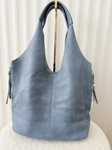 Maxfly torebka shopper na ramię i listonoszka 2w1 niebieska