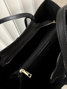 Laura Biaggi torebka shopper skórzana czarna