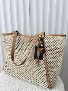 Flora&Co torebka shopper koszyk beżowa