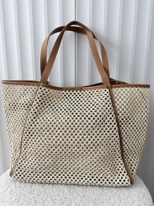 Flora&Co torebka shopper koszyk beżowa