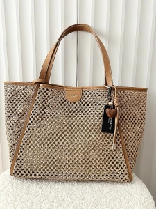 Flora&Co torebka shopper koszyk ciemnobeżowa