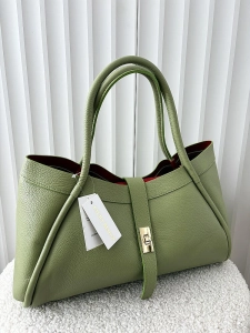 Laura Biaggi torebka shopper skórzana zielona