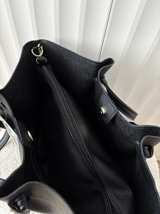 Laura Biaggi torebka shopper na ramię czarna