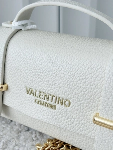 Valentino Creations torebka mini listonoszka jasnobeżowa