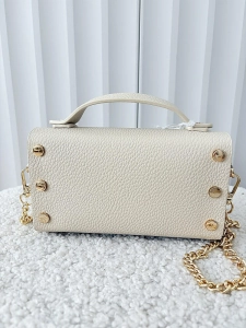 Valentino Creations torebka mini listonoszka beżowa