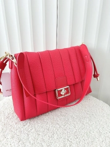 Valentino Creations torebka listonoszka czerwona z przeszyciami