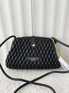 Valentino Creations torebka listonoszka czarna plecionka
