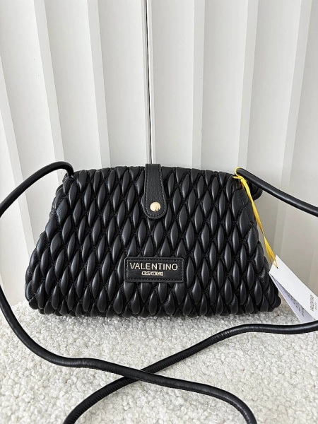 Valentino Creations torebka listonoszka czarna plecionka
