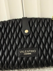 Valentino Creations torebka listonoszka czarna plecionka