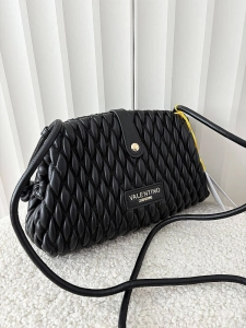 Valentino Creations torebka listonoszka czarna plecionka