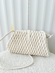 Valentino Creations torebka listonoszka beżowa plecionka