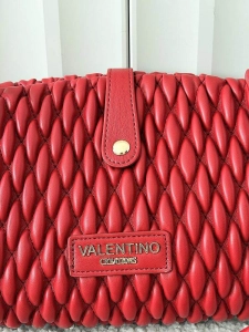 Valentino Creations torebka listonoszka czerwona plecionka