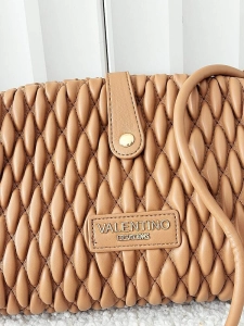 Valentino Creations torebka listonoszka camelowa plecionka