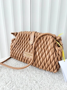 Valentino Creations torebka listonoszka camelowa plecionka