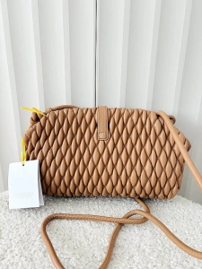 Valentino Creations torebka listonoszka camelowa plecionka