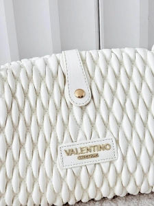 Valentino Creations torebka listonoszka biała plecionka