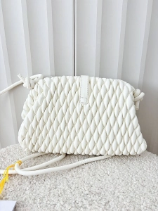 Valentino Creations torebka listonoszka biała plecionka